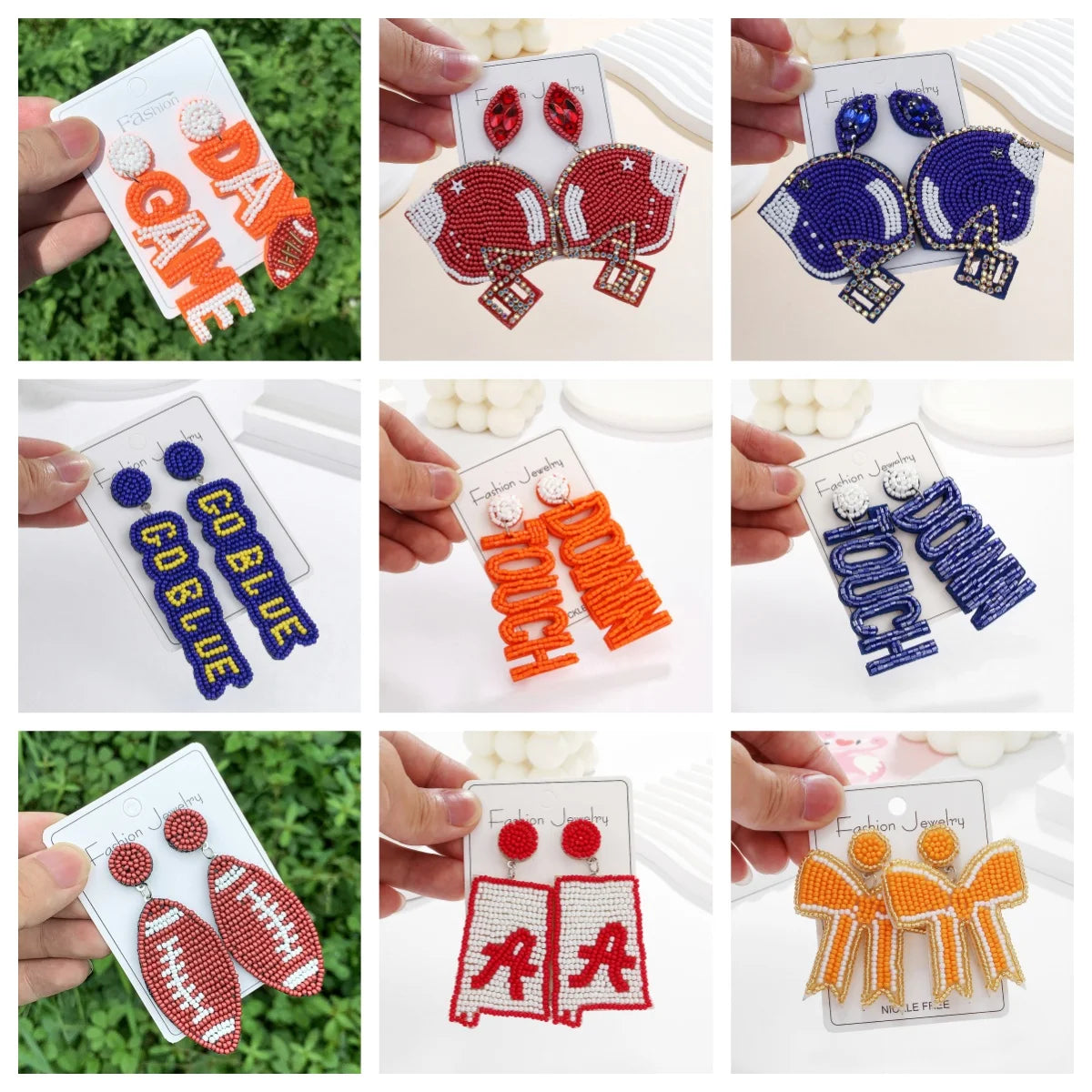 Beaded Gameday Earrings