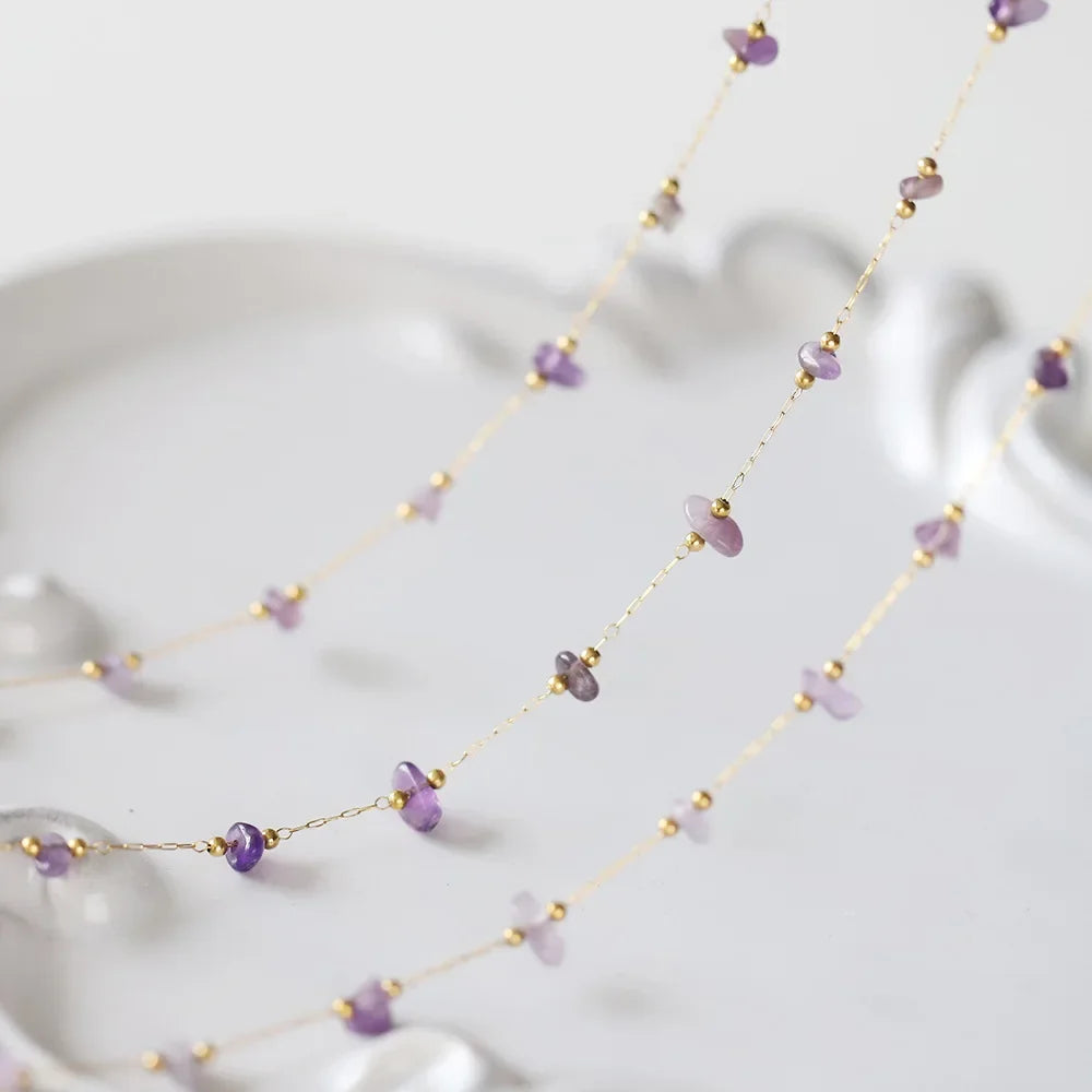 Amethyst Anklet Waterproof