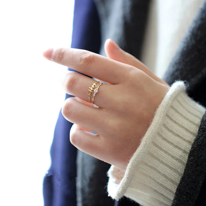 925 Sterling Silver Ring 14k Plated