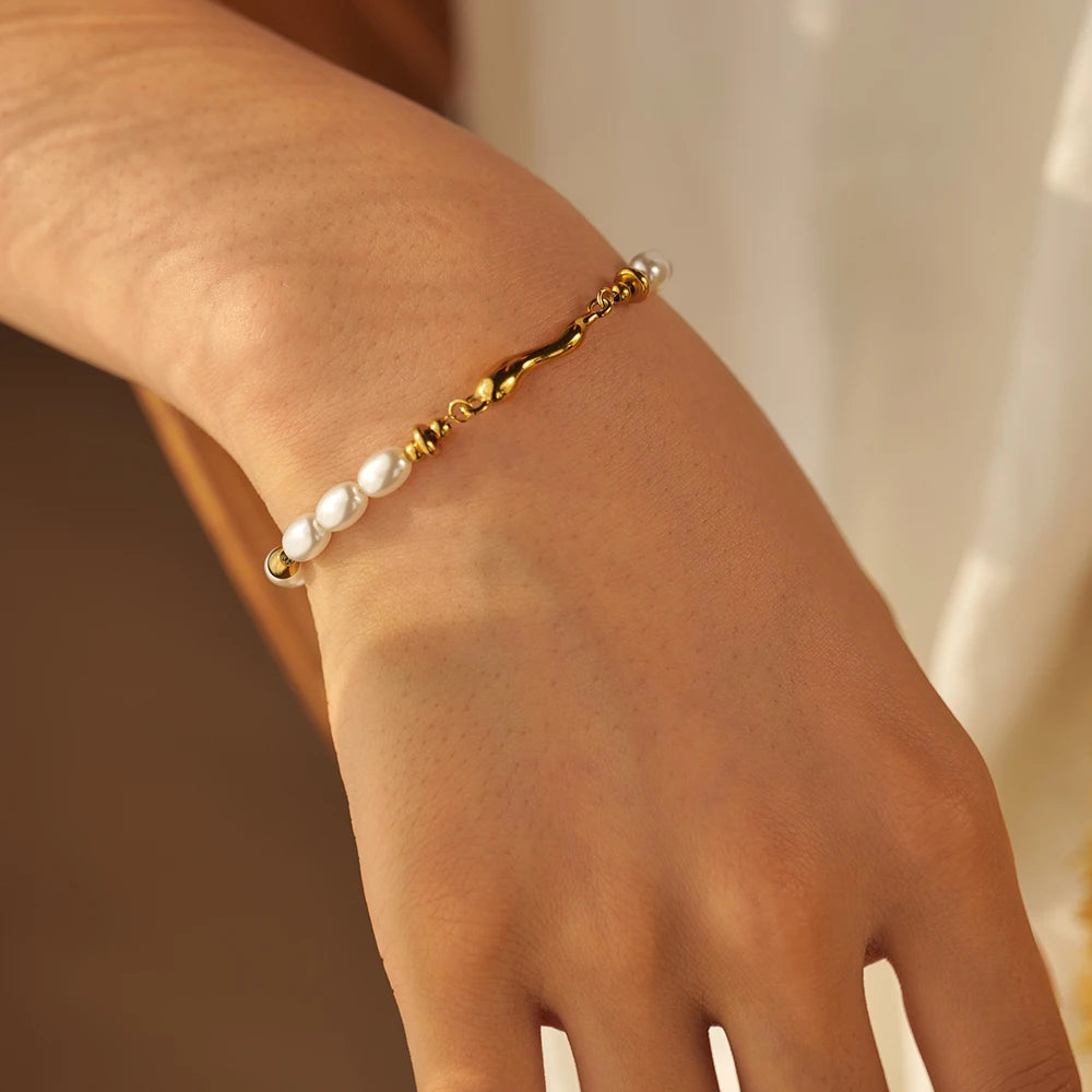 18k Gold Plated Water Drop Bracelet Waterproof