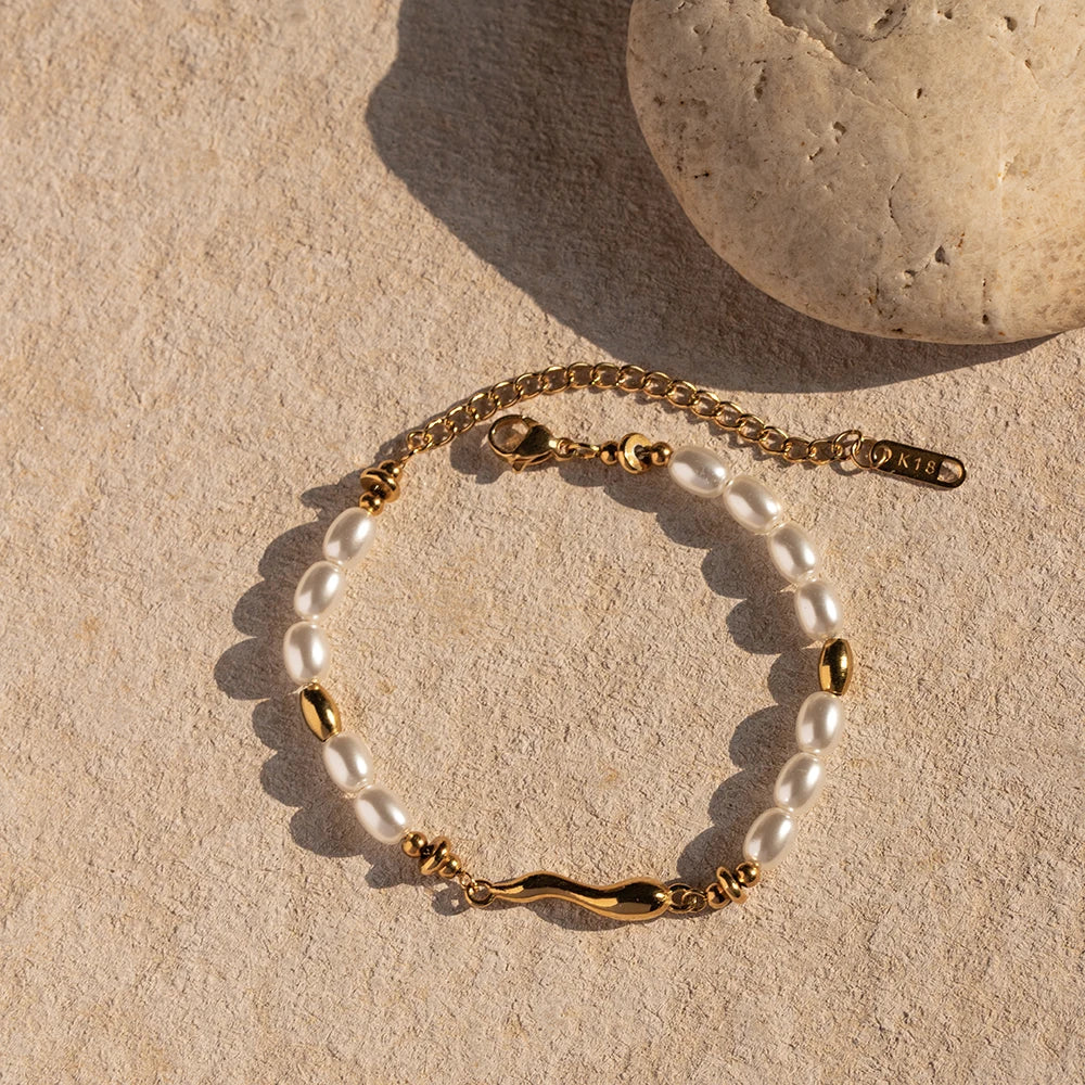 18k Gold Plated Water Drop Bracelet Waterproof