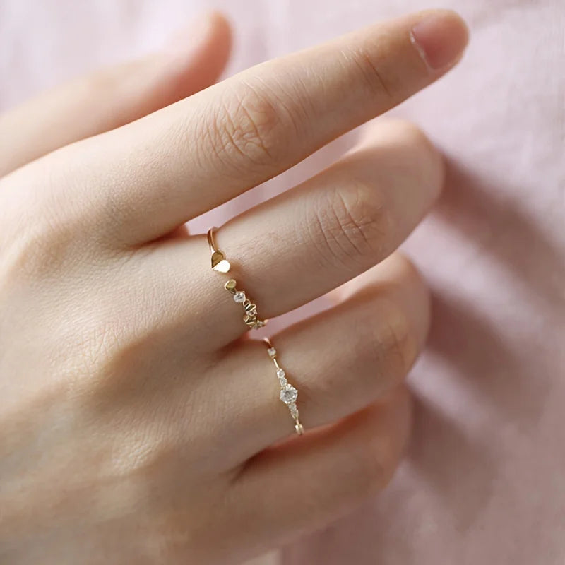 925 Sterling Silver Ring 14k Plated