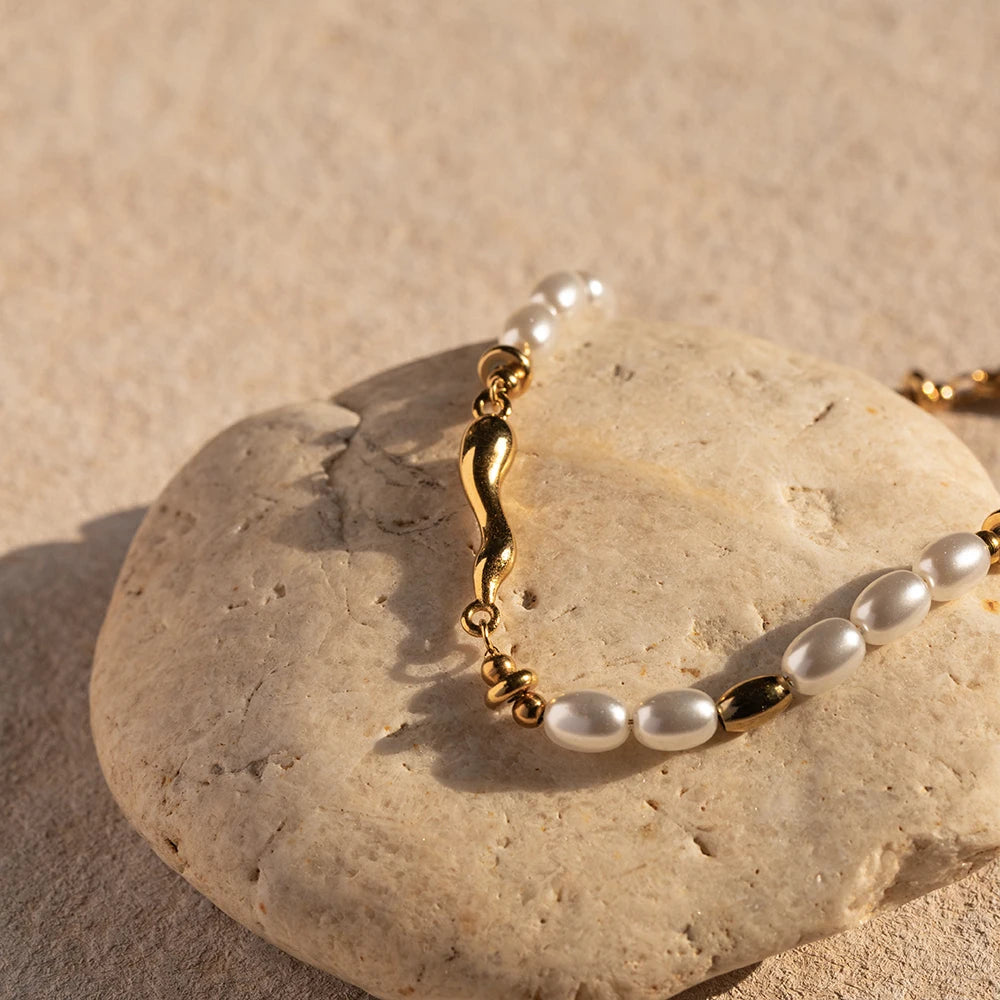 18k Gold Plated Water Drop Bracelet Waterproof