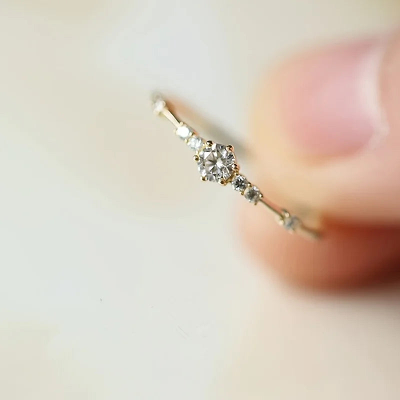 925 Sterling Silver Ring 14k Plated
