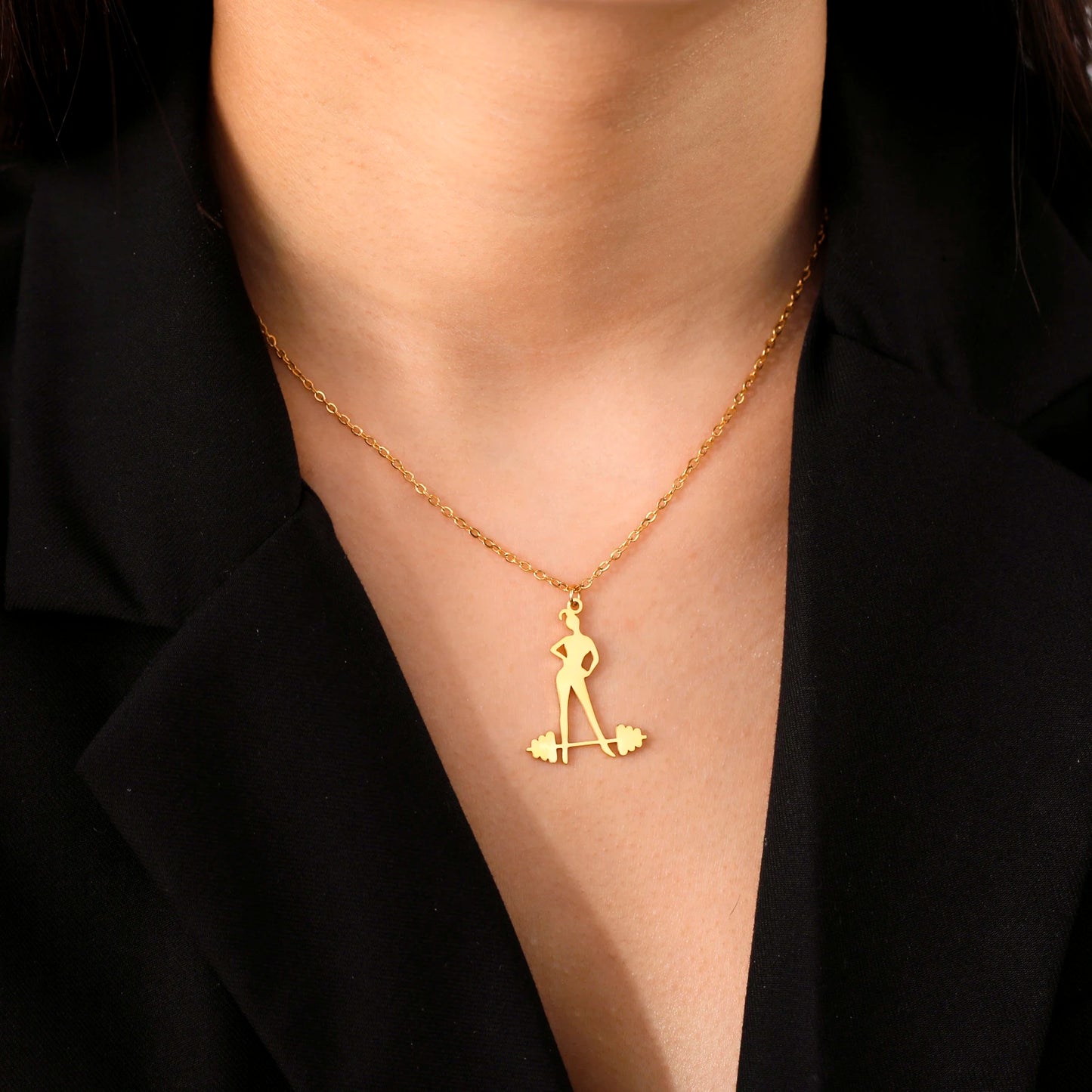 Women's Weight Lifting Necklace