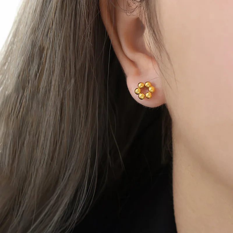 18K Plated Stud Earring Waterproof