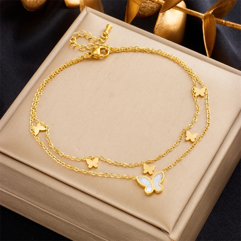 Double Layer Waterproof Anklets