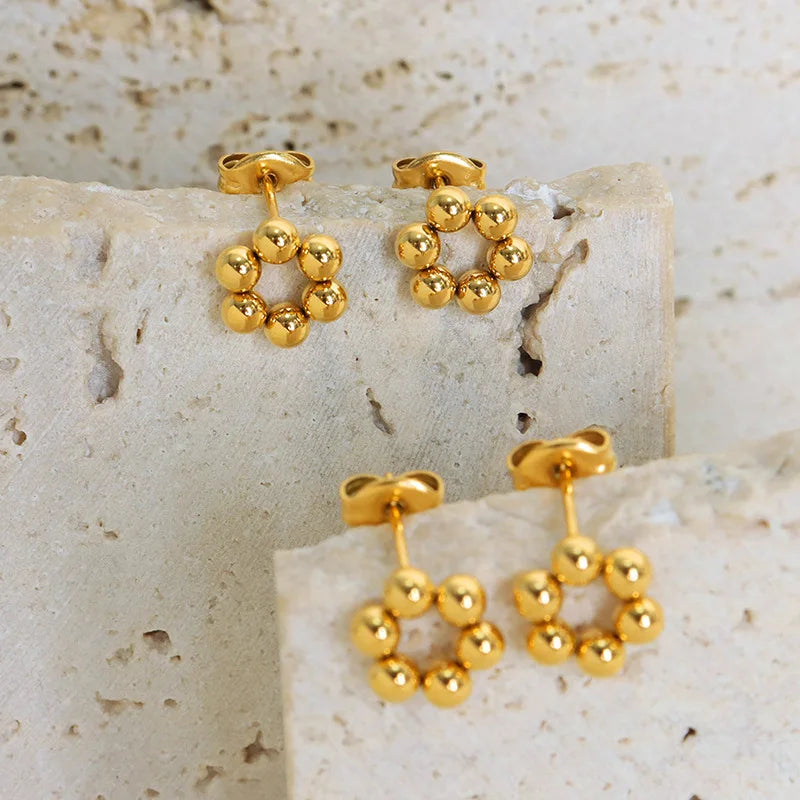 18K Plated Stud Earring Waterproof
