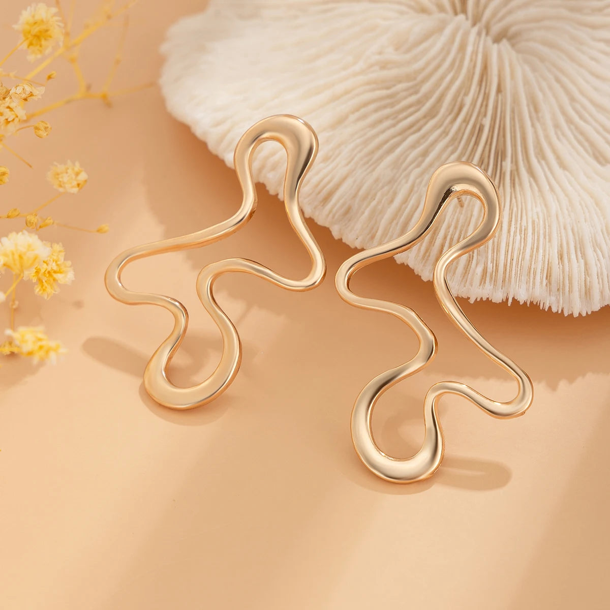 Irregular Waterdrop Stud Earrings